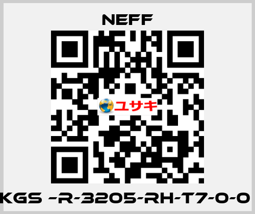 KGS –R-3205-RH-T7-0-0  Neff