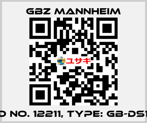 Id No. 12211, Type: GB-DS1  GBZ MANNHEIM