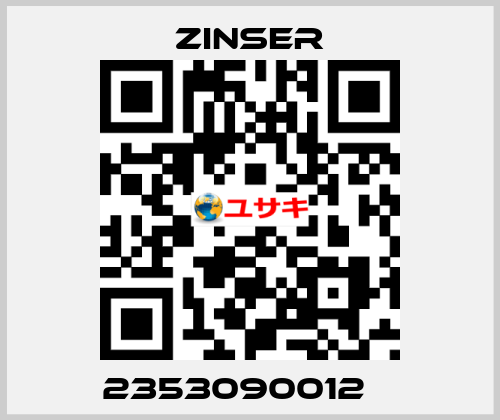 2353090012    Zinser