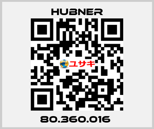 80.360.016  HUBNER