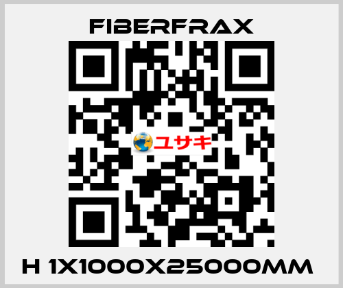 H 1X1000X25000MM  Fiberfrax