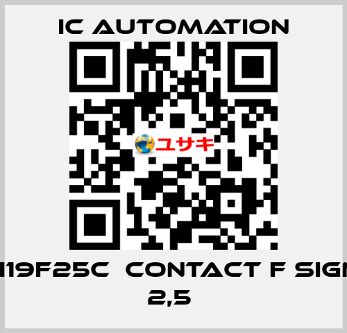 H19F25C  Contact F sign 2,5  ic automation