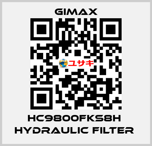 HC9800FKS8H  HYDRAULIC FILTER  GIMAX