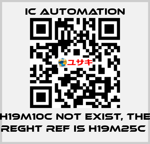 H19M10C not exist, the reght ref is H19M25C  ic automation