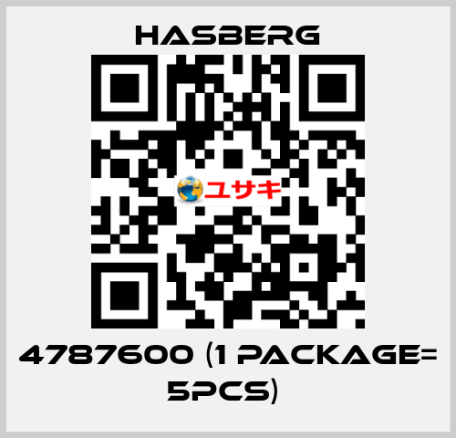 4787600 (1 Package= 5pcs)  Hasberg