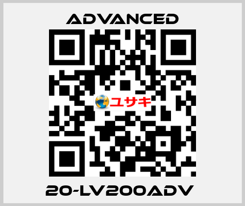 20-LV200Adv  Advanced