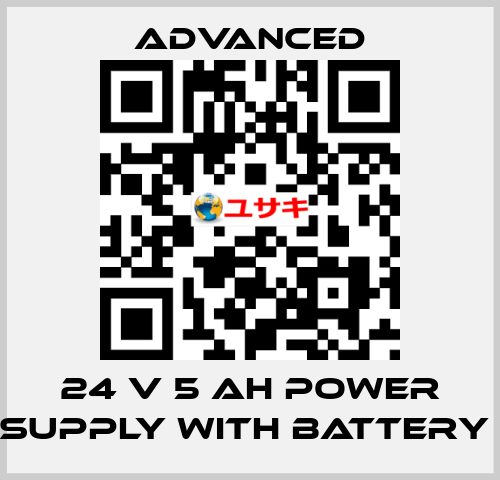 24 V 5 Ah Power Supply with Battery  Advanced