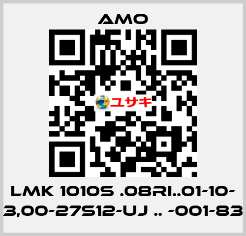 LMK 1010S .08RI..01-10- 3,00-27S12-UJ .. -001-83 Amo