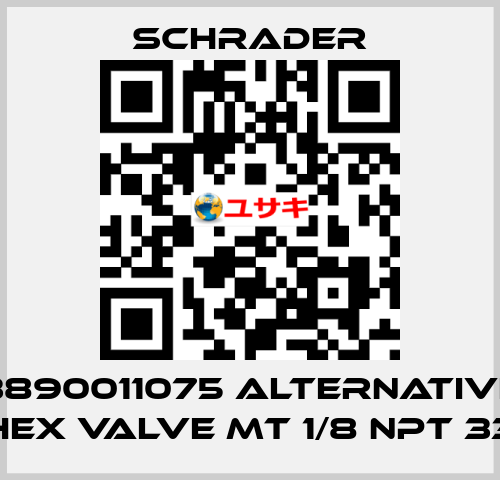 3890011075 alternative HEX VALVE MT 1/8 NPT 33 Schrader