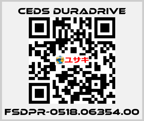 FSDPR-0518.06354.00 Ceds Duradrive