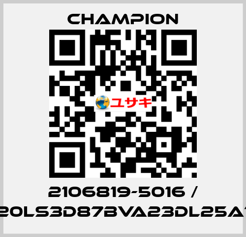 2106819-5016 / G20LS3D87BVA23DL25A10 Champion