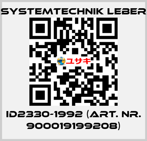 ID2330-1992 (art. nr. 900019199208) Systemtechnik LEBER