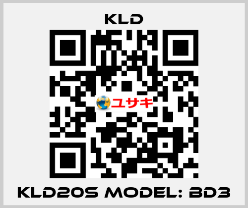 KLD20S Model: BD3 KLD