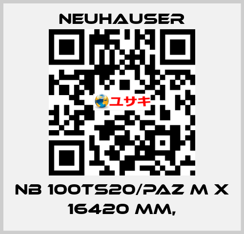 NB 100TS20/PAZ M x 16420 mm, Neuhauser