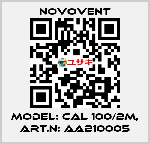 Model: CAL 100/2M, Art.N: AA210005 Novovent