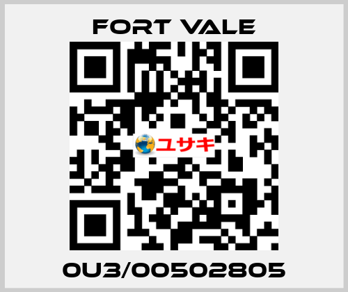 0U3/00502805 Fort Vale