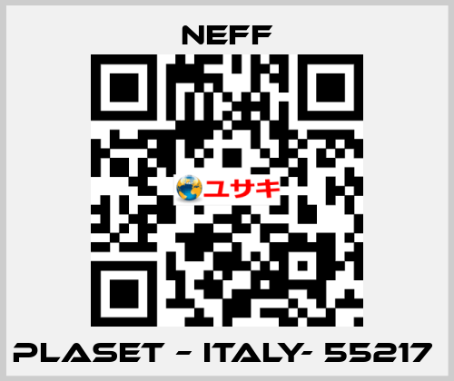 PLASET – ITALY- 55217  Neff