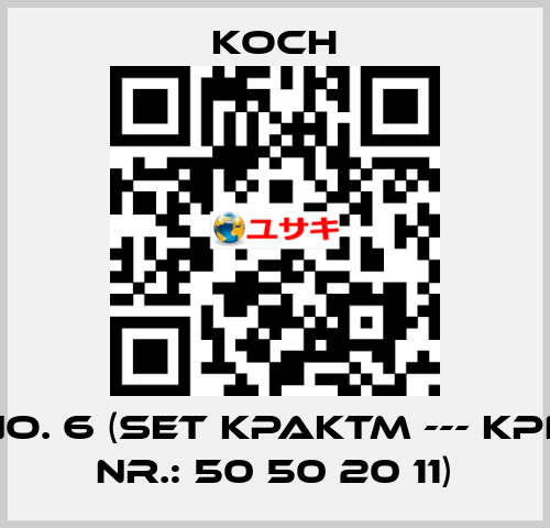 No. 6 (Set KPAKTM --- KPN Nr.: 50 50 20 11) KOCH