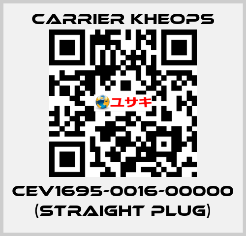 CEV1695-0016-00000 (straight plug) Carrier Kheops