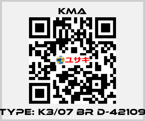 Type: K3/07 BR D-42109 KMA