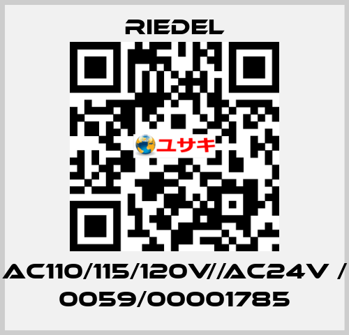 AC110/115/120V//AC24V / 0059/00001785 Riedel