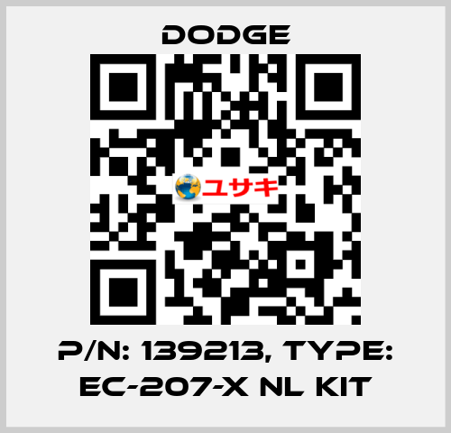 p/n: 139213, Type: EC-207-X NL KIT Dodge