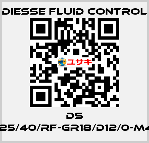 DS LG-RBR17-25/40/RF-GR18/D12/0-M420-CS/CS DIESSE Fluid Control