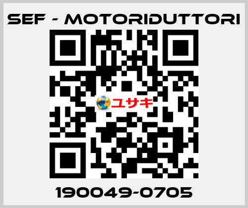 190049-0705 SEF - MOTORIDUTTORI