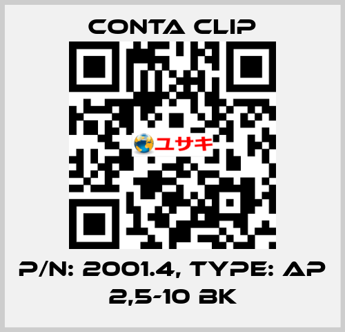 P/N: 2001.4, Type: AP 2,5-10 BK Conta Clip