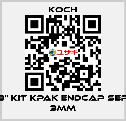 8" KIT KPAK ENDCAP SEP 3mm KOCH