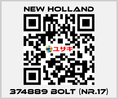 374889 bolt (Nr.17) new holland