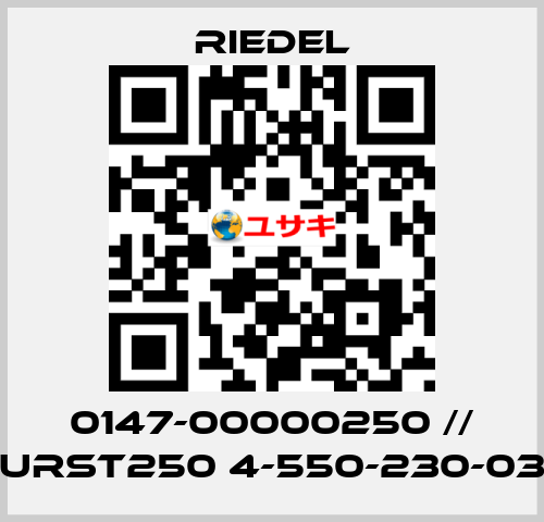 0147-00000250 // URST250 4-550-230-03 Riedel