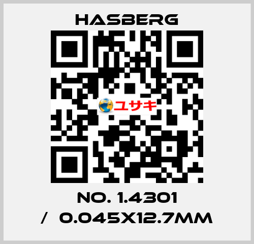 No. 1.4301 /	0.045x12.7mm Hasberg