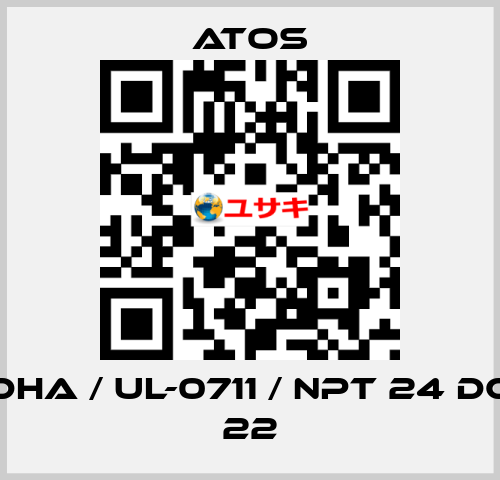 DHA / Ul-0711 / NPT 24 DC 22 Atos