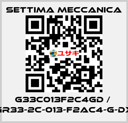 G33C013F2C4GD /  GR33-2C-013-F2AC4-G-DX Settima Meccanica