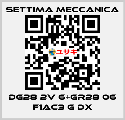 DG28 2V 6+GR28 06 F1AC3 G DX Settima Meccanica