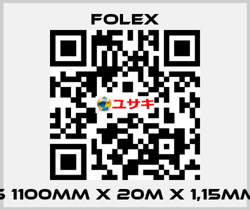 S 1100mm x 20m x 1,15mm Folex