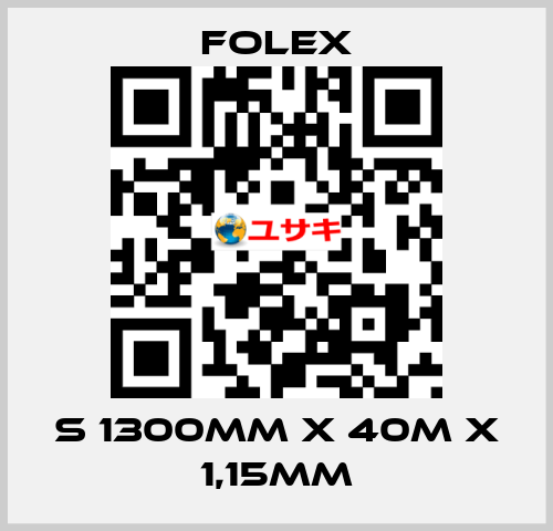 S 1300mm x 40m x 1,15mm Folex