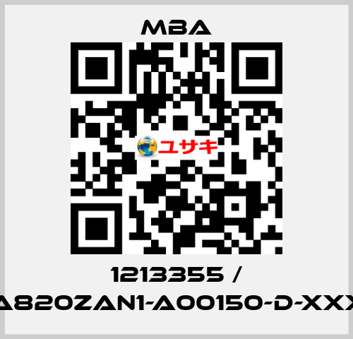 1213355 / MBA820ZAN1-A00150-D-XXXXX MBA