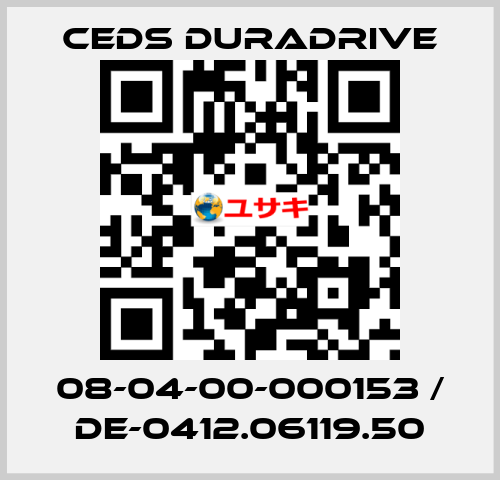 08-04-00-000153 / DE-0412.06119.50 Ceds Duradrive