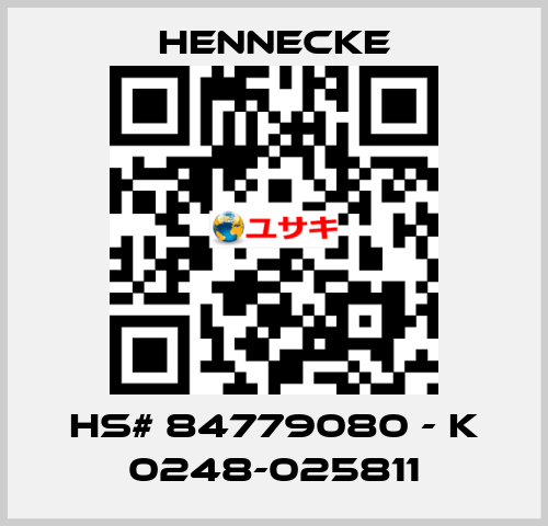 HS# 84779080 - K 0248-025811 Hennecke