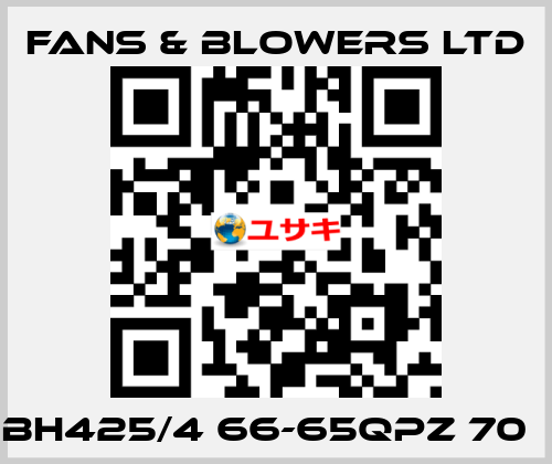 BH425/4 66-65QPZ 70㎏ Fans & Blowers Ltd