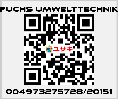 004973275728/20151 Fuchs Umwelttechnik