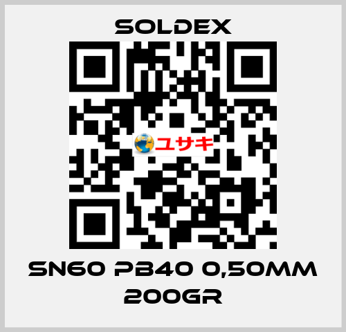 Sn60 Pb40 0,50mm 200Gr SOLDEX