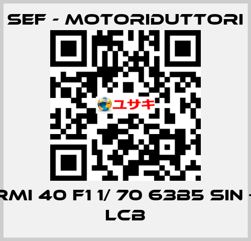 RMI 40 F1 1/ 70 63B5 SIN + LCB SEF - MOTORIDUTTORI