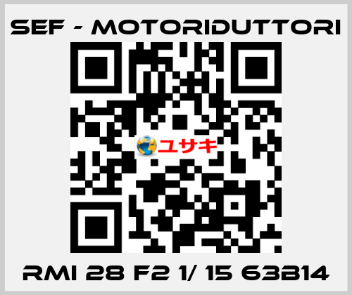 RMI 28 F2 1/ 15 63B14 SEF - MOTORIDUTTORI