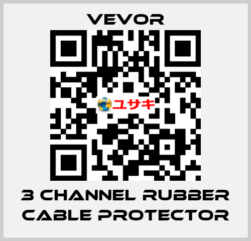 3 Channel Rubber Cable Protector VEVOR