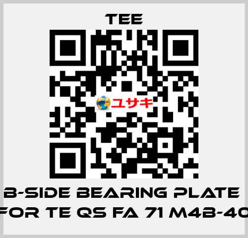 B-side bearing plate  for TE QS FA 71 M4B-40 TEE