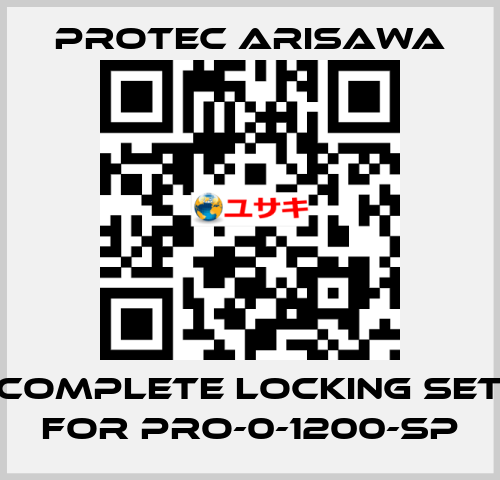 Complete locking set for PRO-0-1200-SP Protec Arisawa