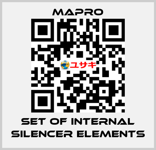 set of internal silencer elements Mapro